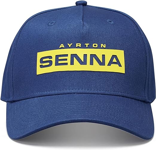 Ayrton Senna Men's Logo Cap Navy Blue-Fanwear