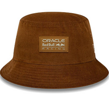 Red Bull Racing Cord Bucket Hat Brown 2023-Fanwear