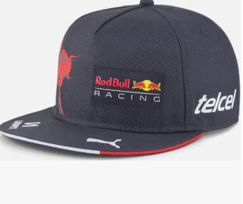 Red Bull Racing Kids Sergio Perez Flat Brim Cap Navy 2022-RP Teamwear