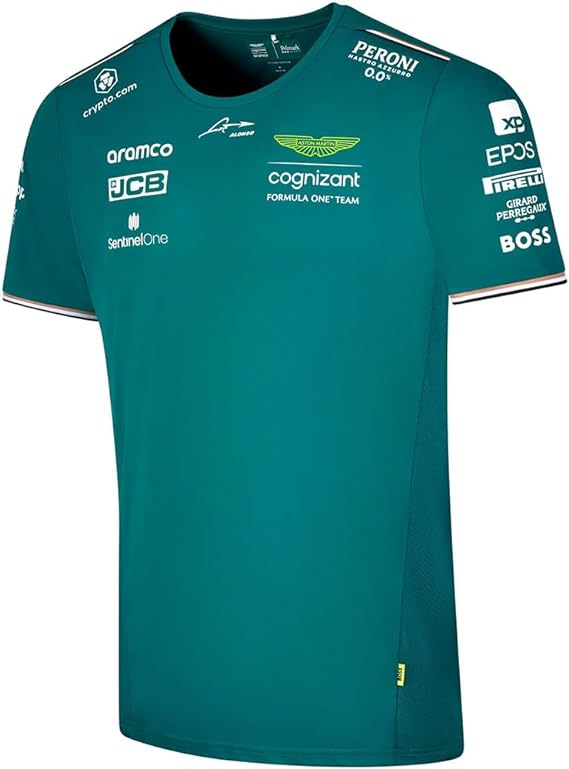Aston Martin F1 2023 Team Driver Fernando Alonso T-Shirt Men's Green
