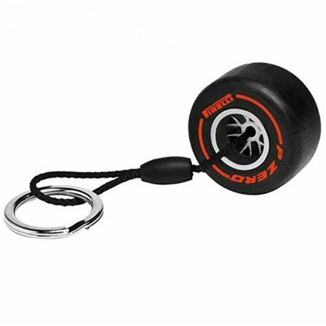Pirelli Tire Red Keyring