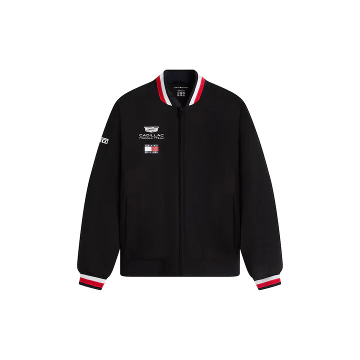 Cadillac F1 Team x Tommy Hilfiger Men's Varsity Jacket Black 2026 - RP Teamwear