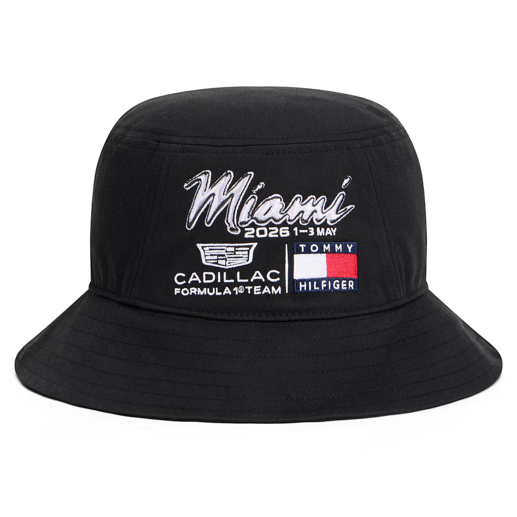 Cadillac F1 Team x Tommy Hilfiger Special Edition Miami Bucket Hat Black 2026 - RP Teamwear
