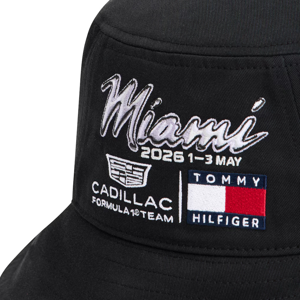 Cadillac F1 Team x Tommy Hilfiger Special Edition Miami Bucket Hat Black 2026 - RP Teamwear