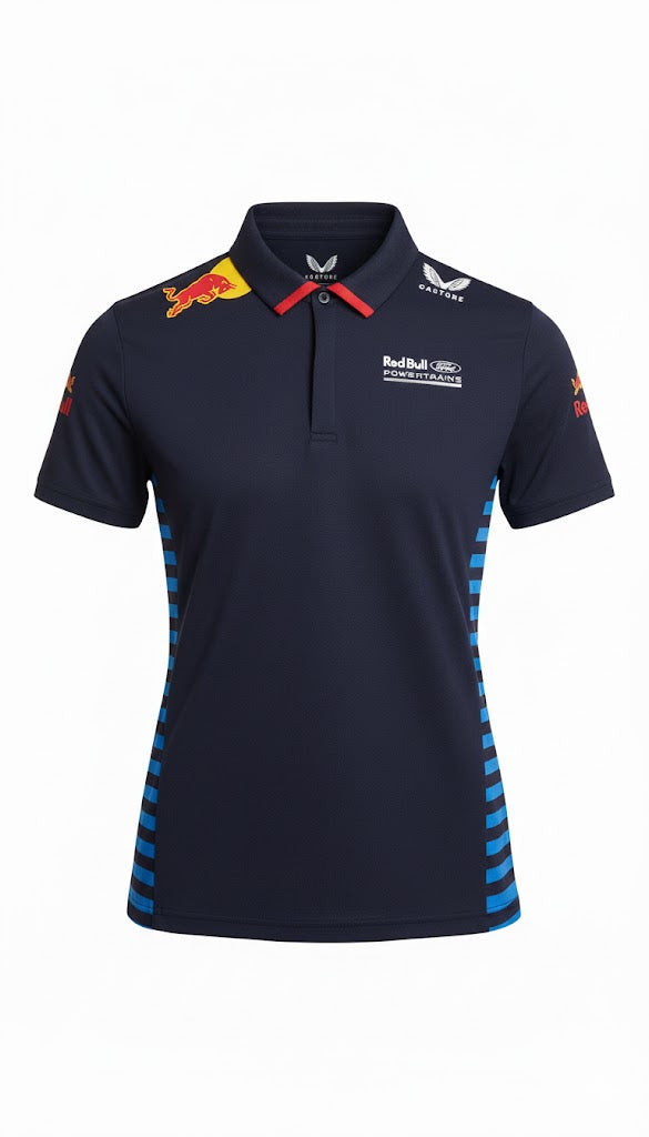 Red Bull Racing Women's Polo Shirt Logo Ford 2024-RP Teamwear