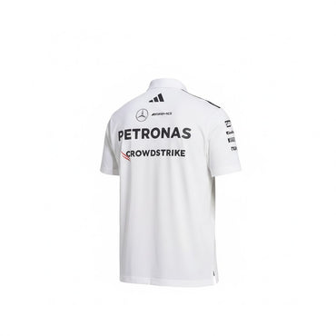 Mercedes Men's Team Polo White 2025-RP Teamwear