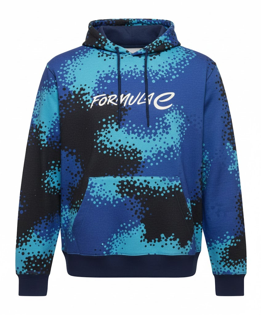 Formula E Men's Camo Hoodie Blue 2025-Fanwear