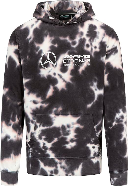 Mercedes-AMG Petronas Formula 1 Team Tie Dye Hoodie Grey 2023-Fanwear
