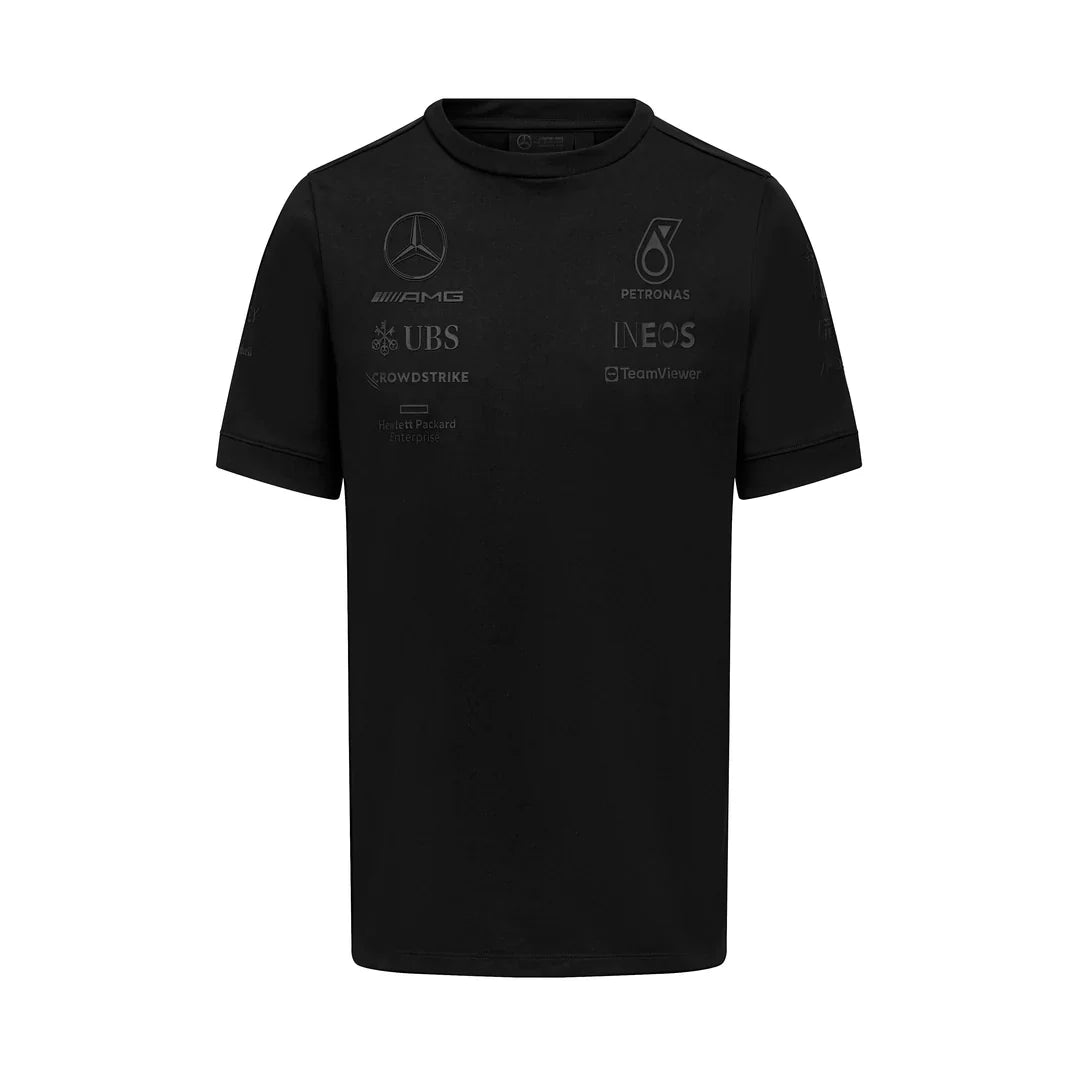 Mercedes-AMG Petronas Formula 1 Team Men's Stealth T-Shirt Black 2023-RP Teamwear