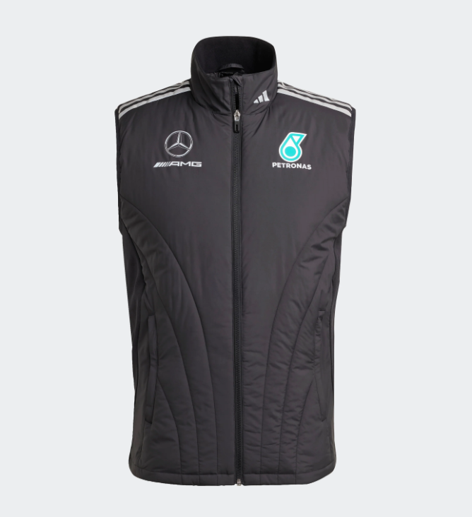 Mercedes Men's Team Mechanic Gilet Black 2025-RP Teamwear
