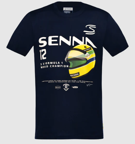 Ayrton Senna Men's Graphic T-Shirt Navy 2025