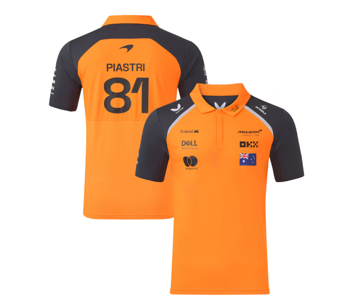 Mclaren Men's Polo Shirt Oscar Piastri Autumn Glory 2025-RP Teamwear