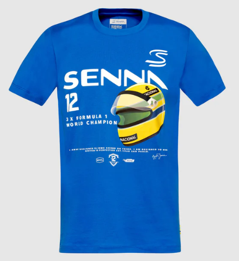 Ayrton Senna Men's Graphic T-Shirt Blue 2025
