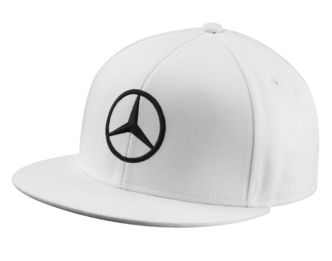 Mercedes-AMG Petronas Motorsport Men's Special Edition Silverstone British White Flat Brim Cap 2014-RP Teamwear