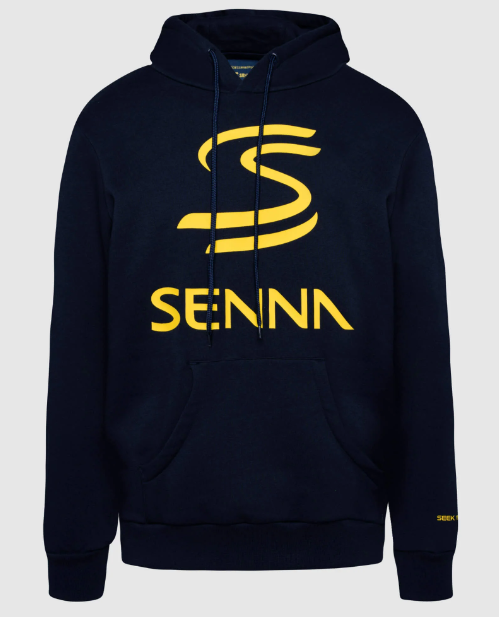 Ayrton Senna Men's Legacy Hoodie Navy 2025