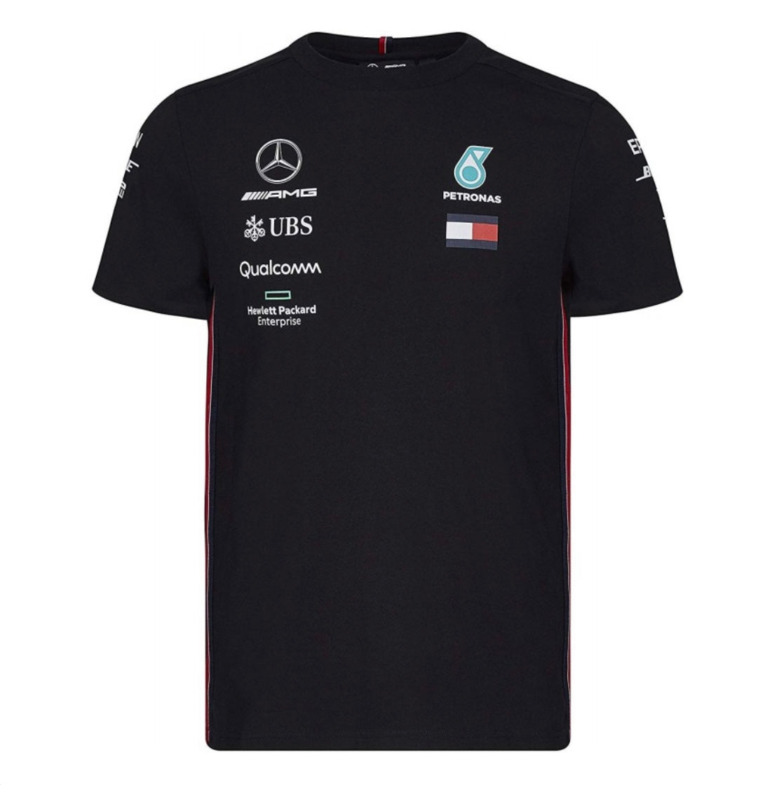 Mercedes-AMG Petronas Motorsport Men's Driver T-Shirt 2019 Black-RP Teamwear