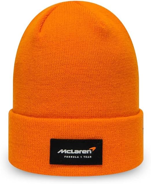 Mclaren Essential Cuff Knitted Papaya Beanie 2023-Fanwear