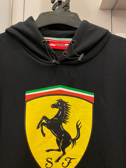 Scuderia Ferrari Mens Hooded Sweat 2019 Black - Fanwear