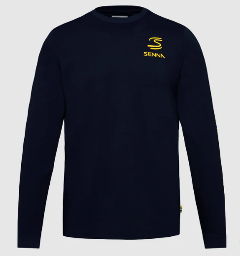 Ayrton Senna Men's Long Sleeve T-Shirt Navy 2025