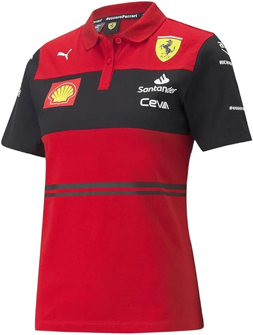 Scuderia Ferrari Women's Team Polo Red 2022-RP Teamwear
