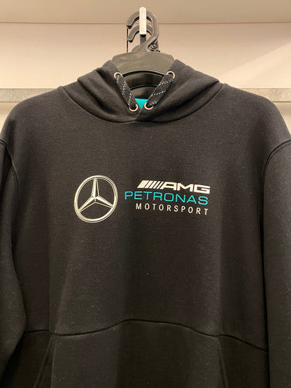 Mercedes-AMG Petronas Motorsport Mens Hooded Sweat 2018 Black - Fanwear