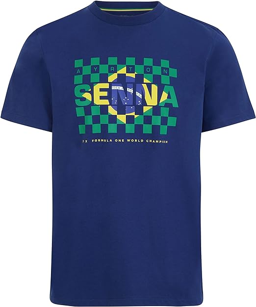 Ayrton Senna Men's Flag T-Shirt-Fanwear