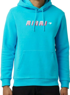 Mclaren Men's Miami Neon Logo Hoodie Vice Blue 2022-Fanwear