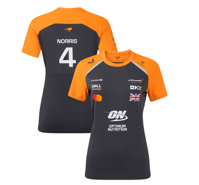 Mclaren Women's Set Up T-Shirt Lando Norris Phantom 2025-RP Teamwear
