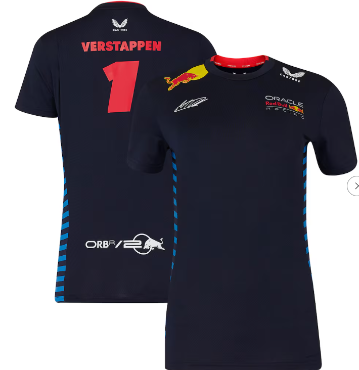 Red Bull Racing Women's T-Shirt Driver Max Verstappen 2024-RP Teamwear