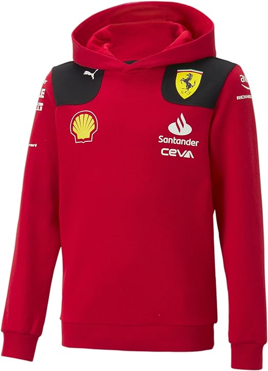 Scuderia Ferrari Kids Team Hoodie Red 2023-RP Teamwear