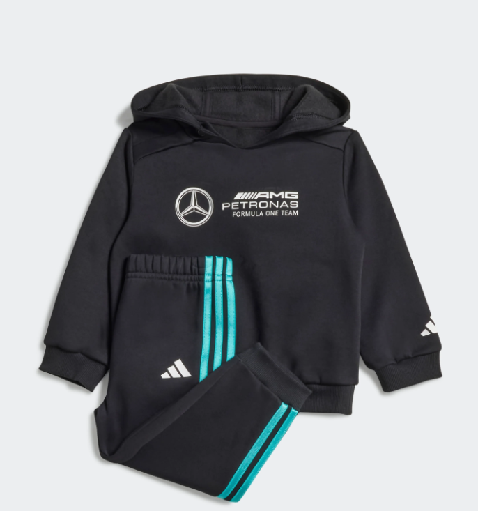 Mercedes Kids Long Sleeve Logo Baby Jogger Black 2025-Fanwear