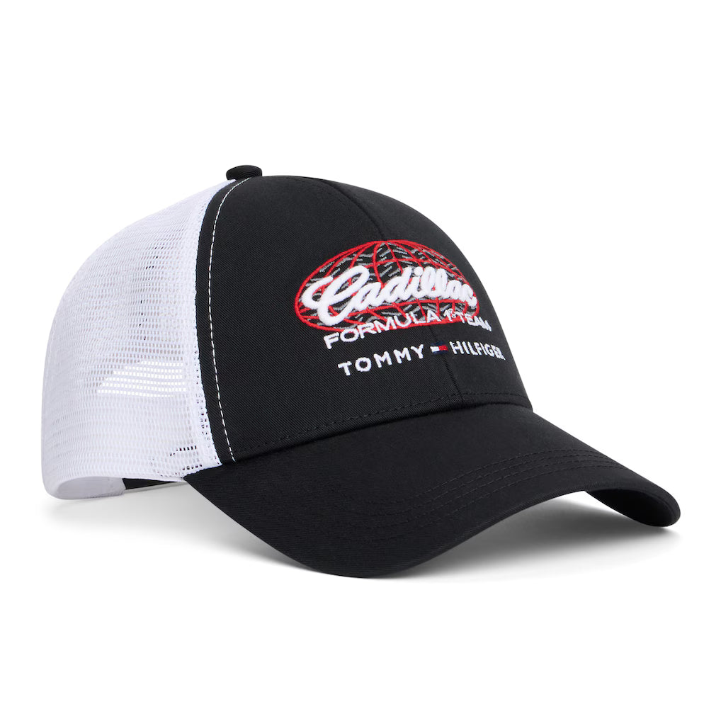 Cadillac F1 Team x Tommy Hilfiger Script Trucker Cap Black 2026 - Fanwear
