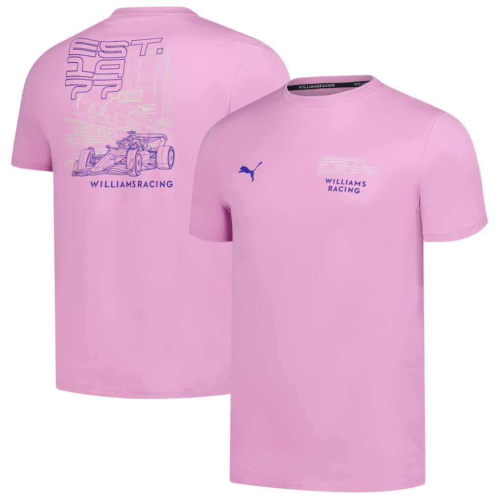 Williams Racing Night Special Edition T-Shirt Unisex Orchid 2025-Fanwear