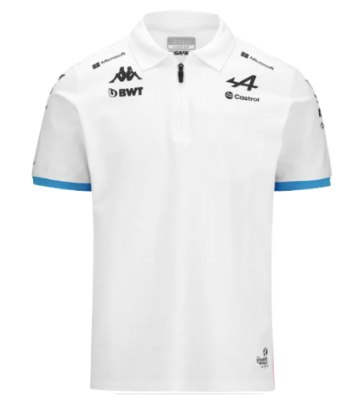 Alpine Men's Team Polo White 2024-RP Teamwear