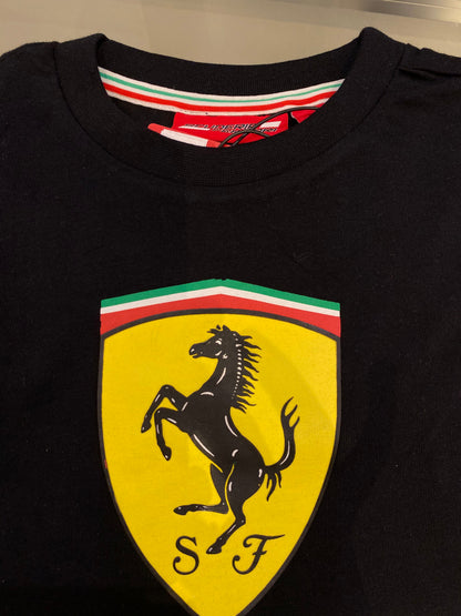 Scuderia Ferrari Kids Classic T-Shirt Black 2017 - Fanwear