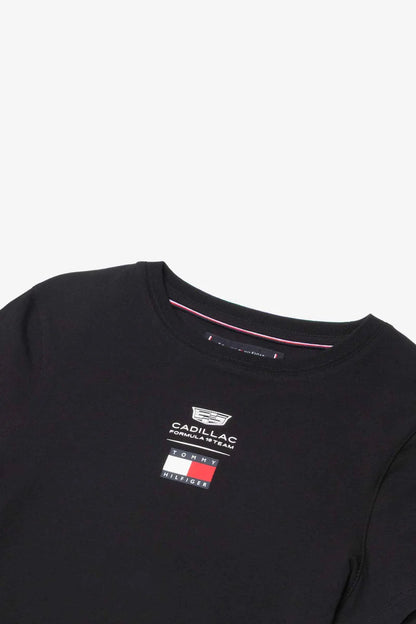 Cadillac F1 Team x Tommy Hilfiger Women's Logo Fitted T-Shirt Black 2026 - Fanwear