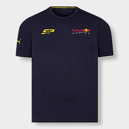 Red Bull Racing Sergio Sergio Perez Perez Logo T-Shirt Navy - Fanwear
