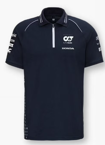 Alpha Tauri Official Teamline Polo 23 Navy 2023