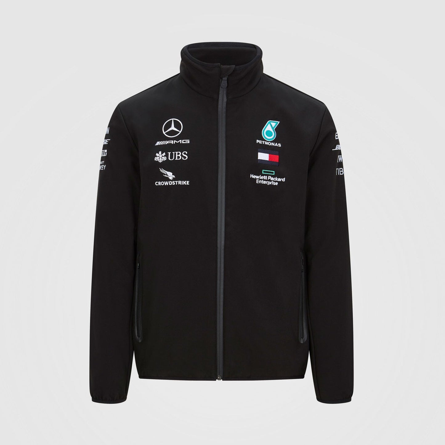 Mercedes-AMG Petronas Motorsport Men's Softshell Jacket 2020 Black-RP Teamwear
