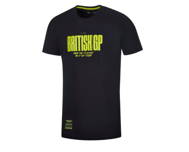 Aston Martin F1 2023 Men's Limited Edition British T-Shirt Black