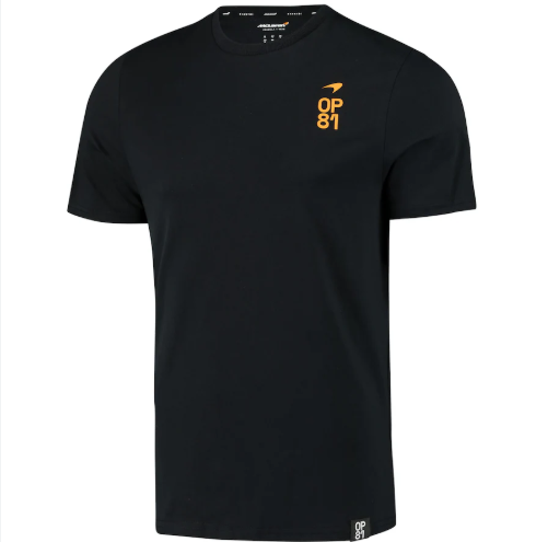 Mclaren Men's Core Drivers Essential T-Shirt Oscar Piastri Anthracite 2023-Fanwear