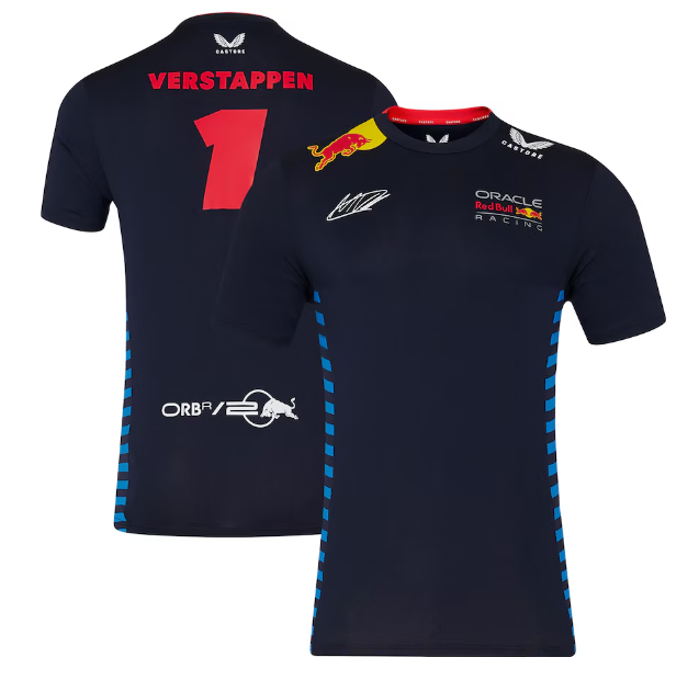 Red Bull Racing T-Shirt Driver Max Verstappen Night Sky 2024