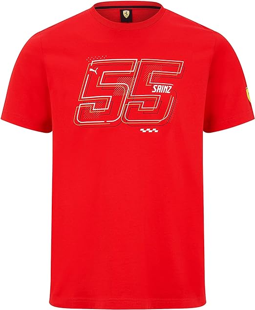 Scuderia Ferrari Puma Men's Driver T-Shirt Carlos Sainz 2022-Fanwear