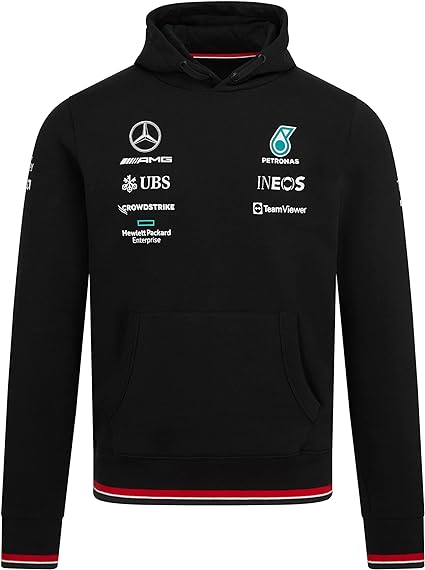 Mercedes-AMG Petronas Formula 1 Team Men's Hooded Sweat 2022-RP Teamwear