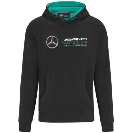 Mercedes-AMG Petronas Formula 1 Team Logo Hooded Sweat Black 2022-Fanwear