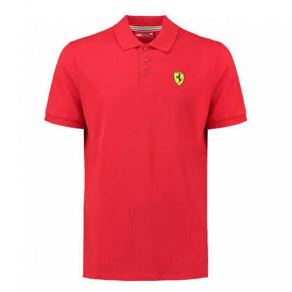 Scuderia Ferrari Mens Classic Polo Red - Fanwear