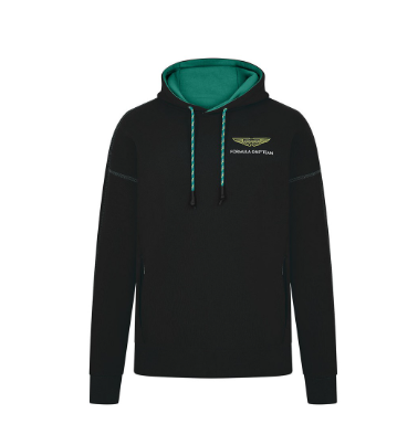 Aston Martin F1 Logo Hoodie Black 2024-Fanwear