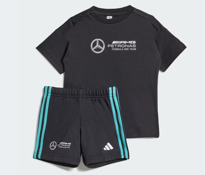Mercedes Kids Stretch Snap Logo Baby Jogger Black 2025-Fanwear