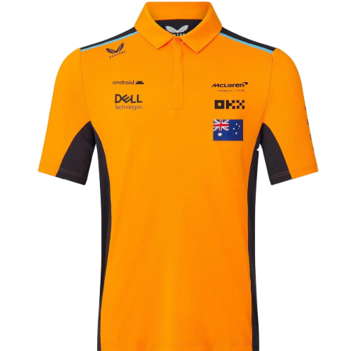 Mclaren Men's Polo Shirt Oscar Piastri Autumn Glory Phantom 2023-RP Teamwear