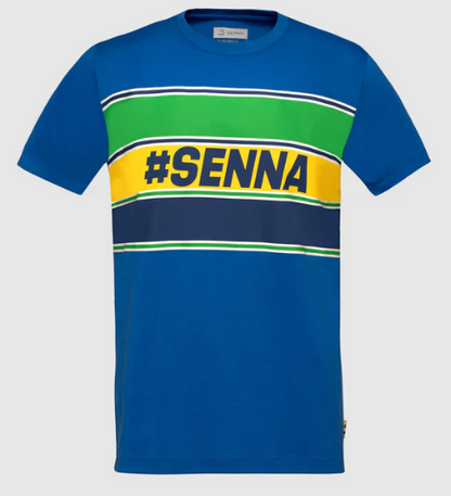 Ayrton Senna Men's Cotton T-Shirt Blue 2025